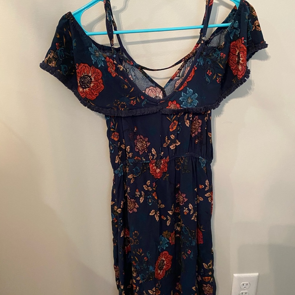 Off the shoulder, knee length dress
